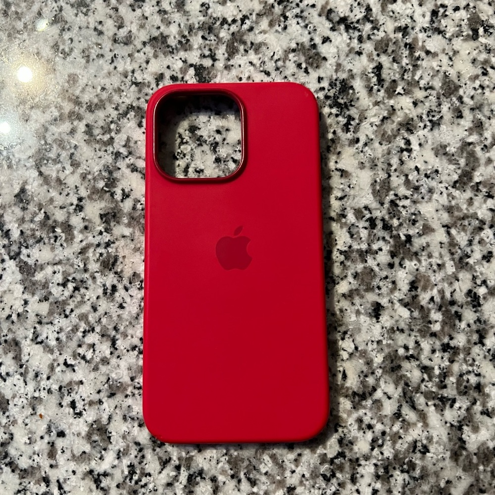 Red Apple Iphone Silicone Case